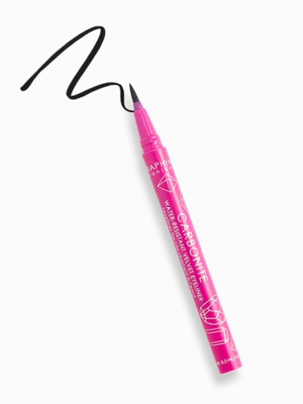 Seraphine Botanicals Carbonite Water Resistant Velvet Eyeliner Makeup NEW